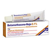 betamethasone- najo 0.1% (topical oint.)
