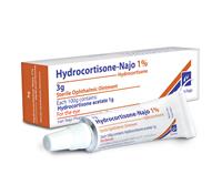 hydrocortisone- najo 1% (sterile ophthalmic oint.)
