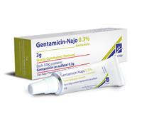 Gentamicin-Najo 0.3% (sterile ophthalmic oint.)
