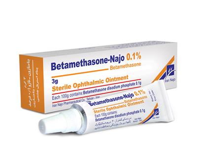 betamethasone- najo 0.1% (sterile ophthalmic oint.)