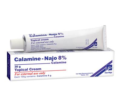 calamine- najo 8% (topical cream)