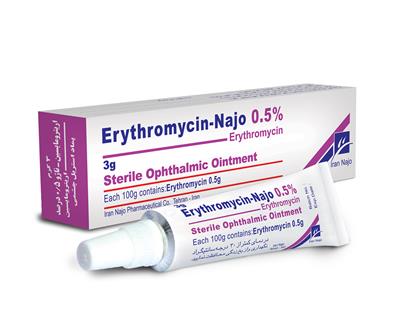 erythromycin- najo 0.5% (sterile ophthalmic oint.)