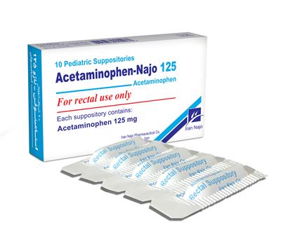 acetaminophen- najo 125 (rectal supp.)