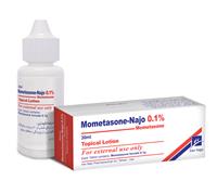 mometasone-najo 0.1% (topical lotion)