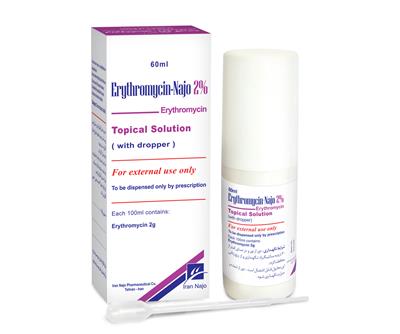 erythromycin- najo 2% (topical solution)