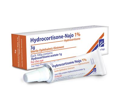 hydrocortisone- najo 1% (sterile ophthalmic oint.)