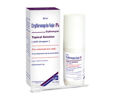 erythromycin- najo 4% (topical solution)